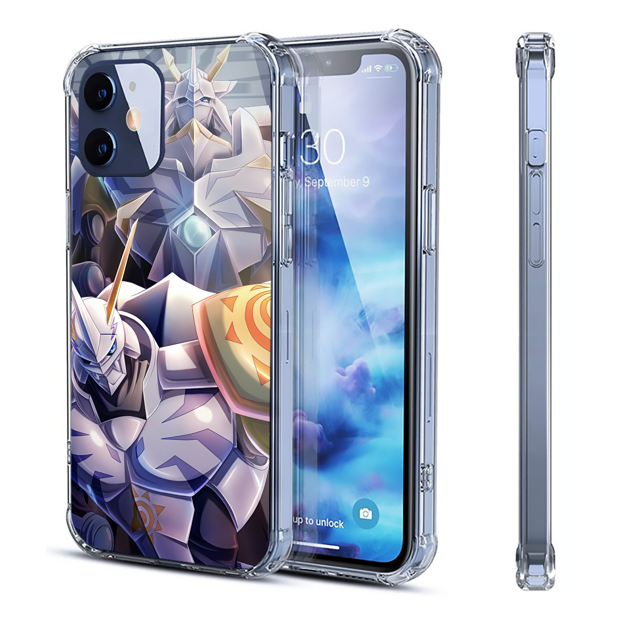 （画像用） Digimon デジタルモンスター/デジモン 【iPhone 12シリーズ対応】透明スマホケース（クリアソフトケース）